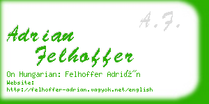 adrian felhoffer business card